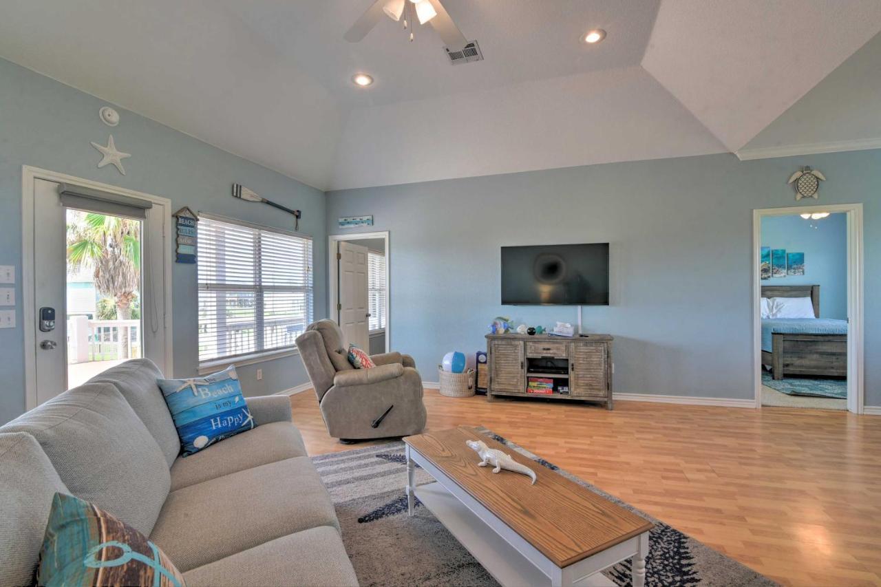 فيلا Bright Crystal Beach House, Walk To Coast! Bolivar Peninsula المظهر الخارجي الصورة
