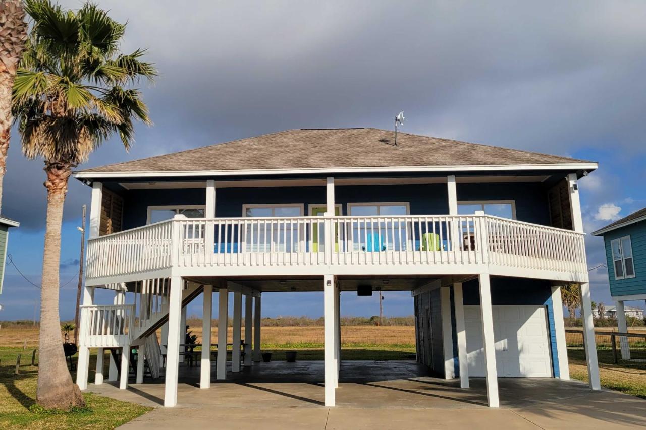فيلا Bright Crystal Beach House, Walk To Coast! Bolivar Peninsula المظهر الخارجي الصورة